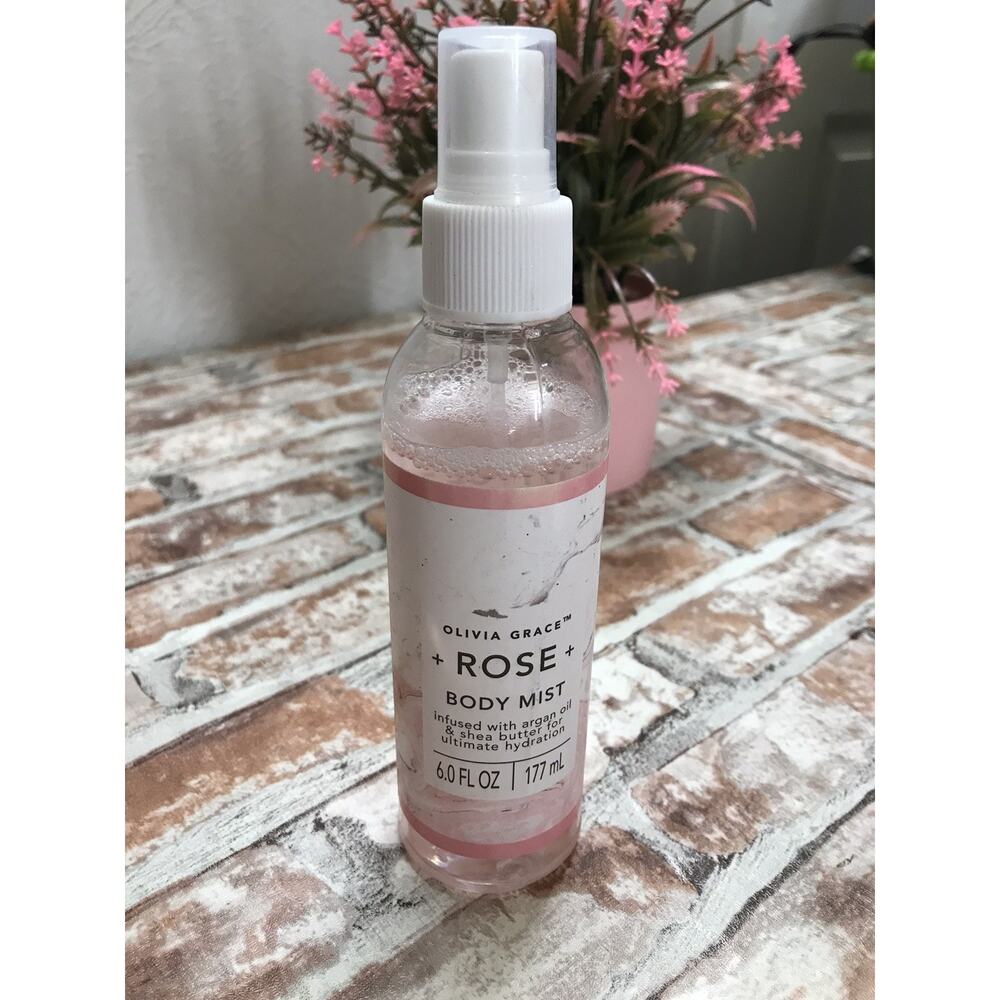 Olivia Grace " Rose " scented body mist -6 fl oz W/ ARGAN OIL AND SHEA BUTTER